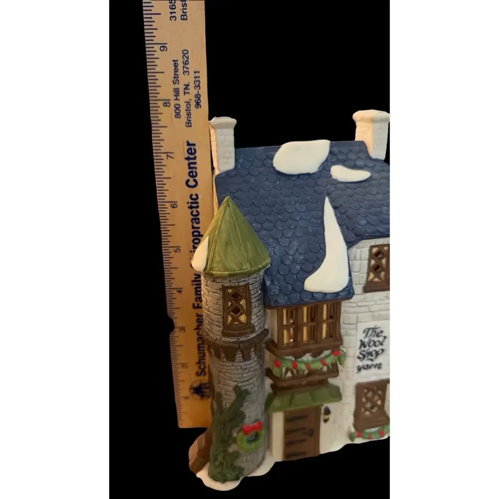 VTG 1988 Dept 56 ORIGINAL “The Wool Shop” Dickens Village #59242 Hand Painted